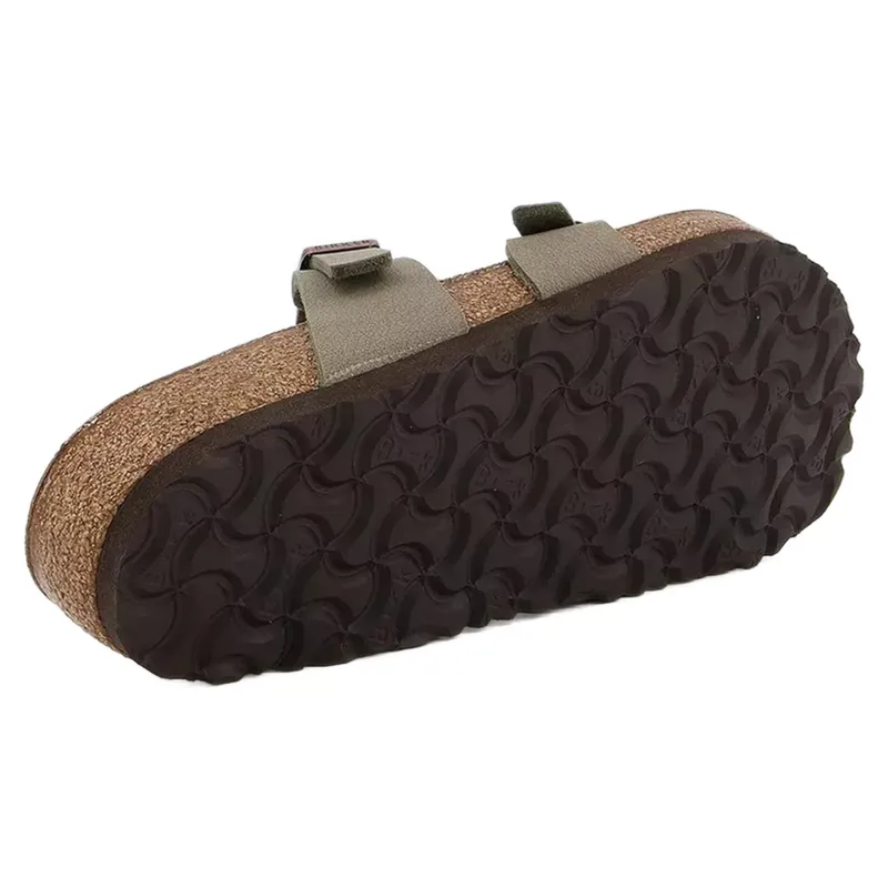 Birkenstock Ladies Mayari Birko Flor Sandals Stone-9