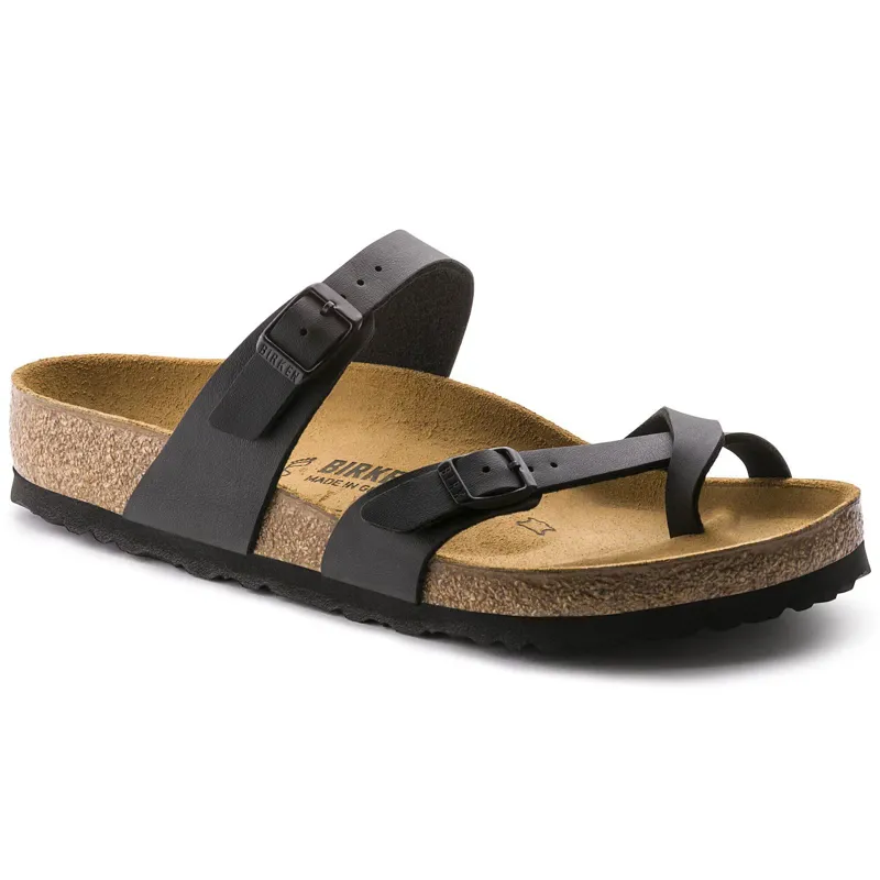 Birkenstock Mayari Birko-Flor Narrow Fit Sandal in Black-1