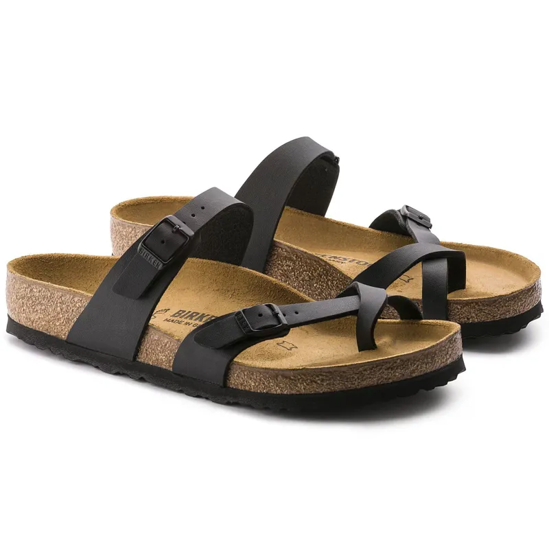Birkenstock Mayari Birko-Flor Narrow Fit Sandal in Black-4
