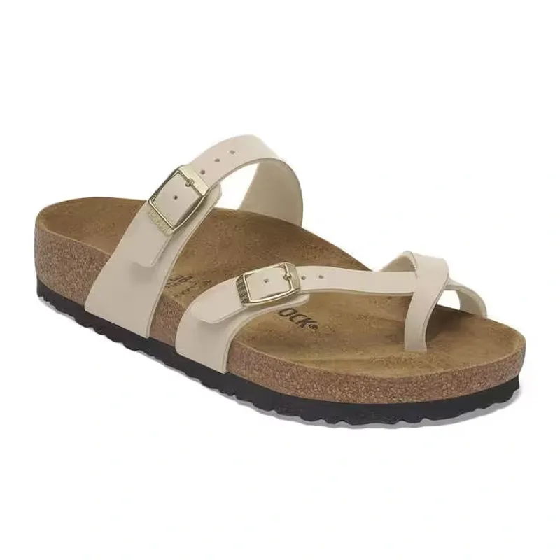 Birkenstock Mayari Birko-Flor Narrow Fit Sandal in Sandcastle-1