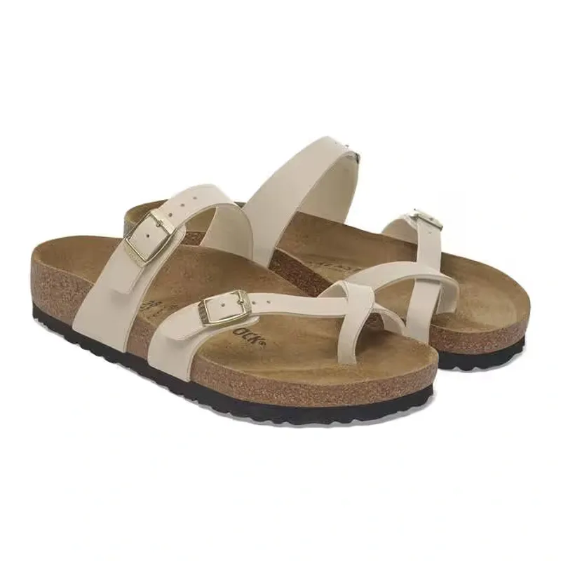 Birkenstock Mayari Birko-Flor Narrow Fit Sandal in Sandcastle-2