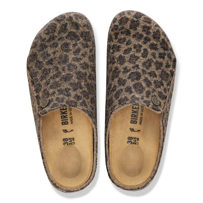 Birkenstock Zermatt Wool Felt Leo Regular Fit in Toffee Melange-4