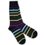 Swole Panda Men's Socks Black Small Stripe
