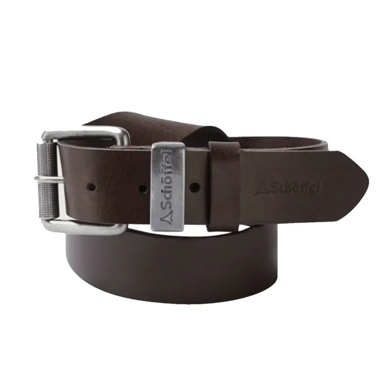 Schoffel Blackwell Leather Belt Dark Brown