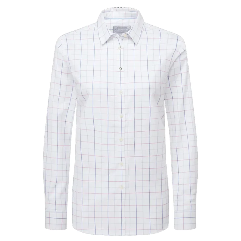 Schoffel Blakeney Shirt Blue Pink Check