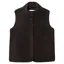 Crew Clothing Borg Gilet in Chocolate