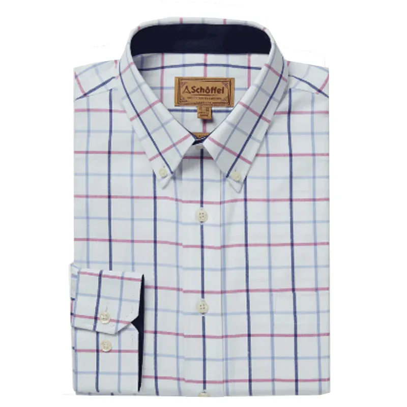 Schoffel Brancaster Check Shirt Blue Pink