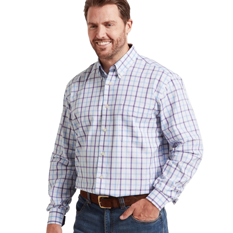 Schoffel Brancaster Classic Shirt Bramble Check-1