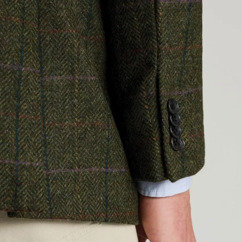 Brook Taverner Aston Green Check British Wool Jacket-3