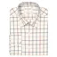 Brook Taverner Large Tattersall Shirt in Ecru