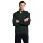 Brook Taverner Redgrave Cotton French Rib Zip Neck Jumper Dark Green