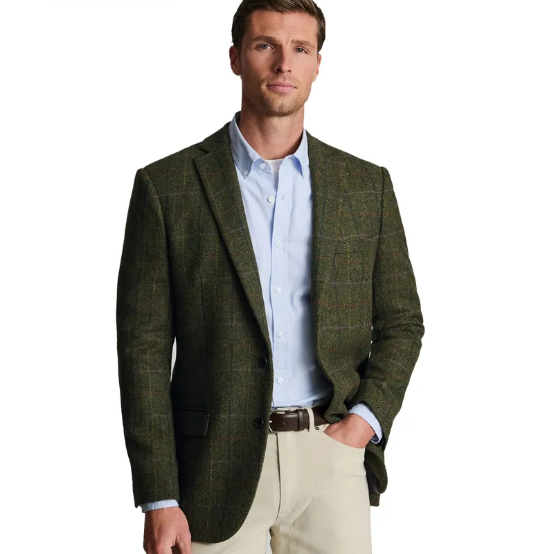 Brook Taverner Aston Green Check British Wool Jacket