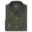 Brook Taverner Tattersall Shirt in Khaki Melange