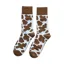 Country Moos Brown Cow Print Socks UK3.5 -6