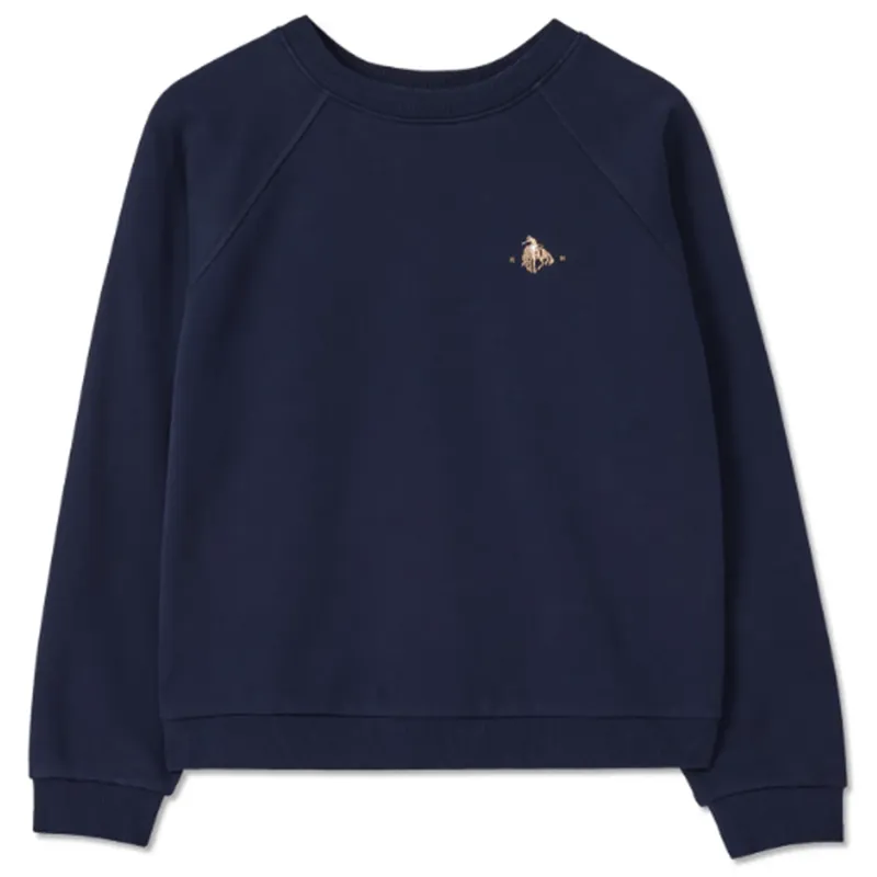 RM Williams Buck Easy Crew Jumper Navy