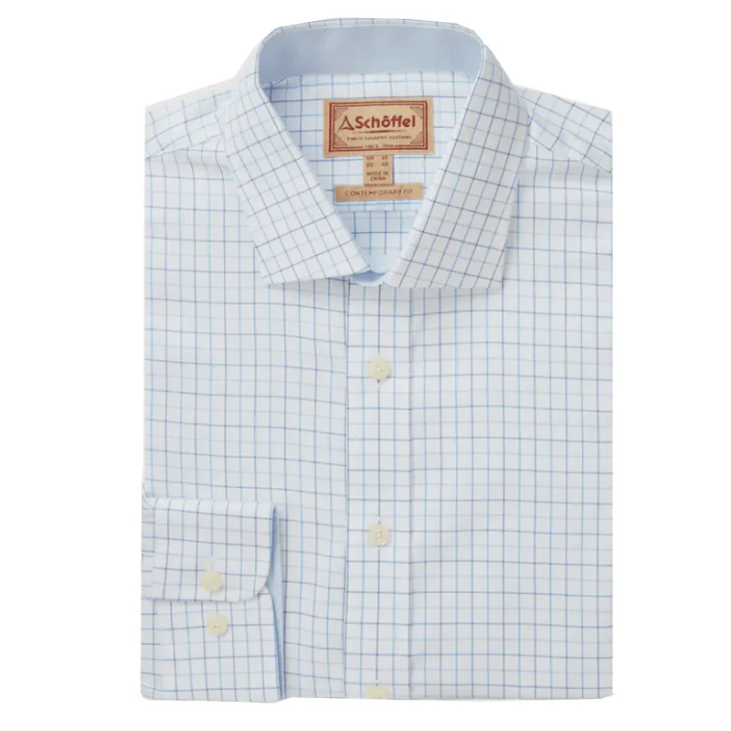 Schoffel Buckden Shirt Light Blue Check