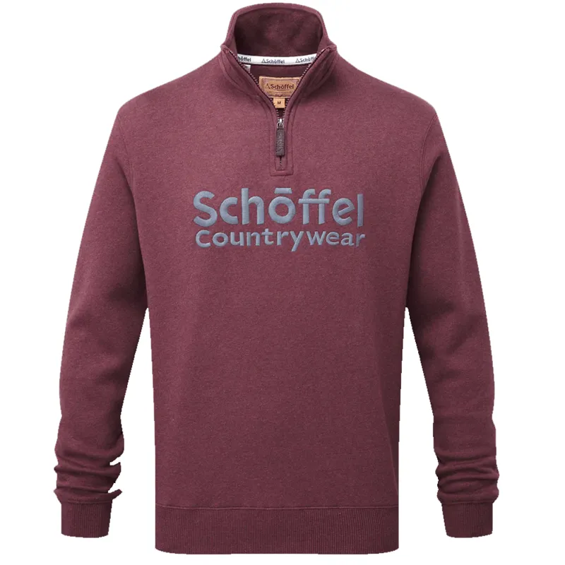 Schoffel Bude Sweatshirt Wine Marl
