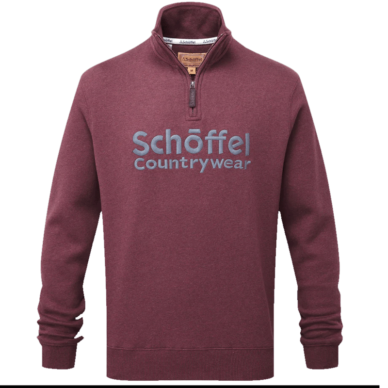 Schoffel Bude Sweatshirt Wine Marl-1