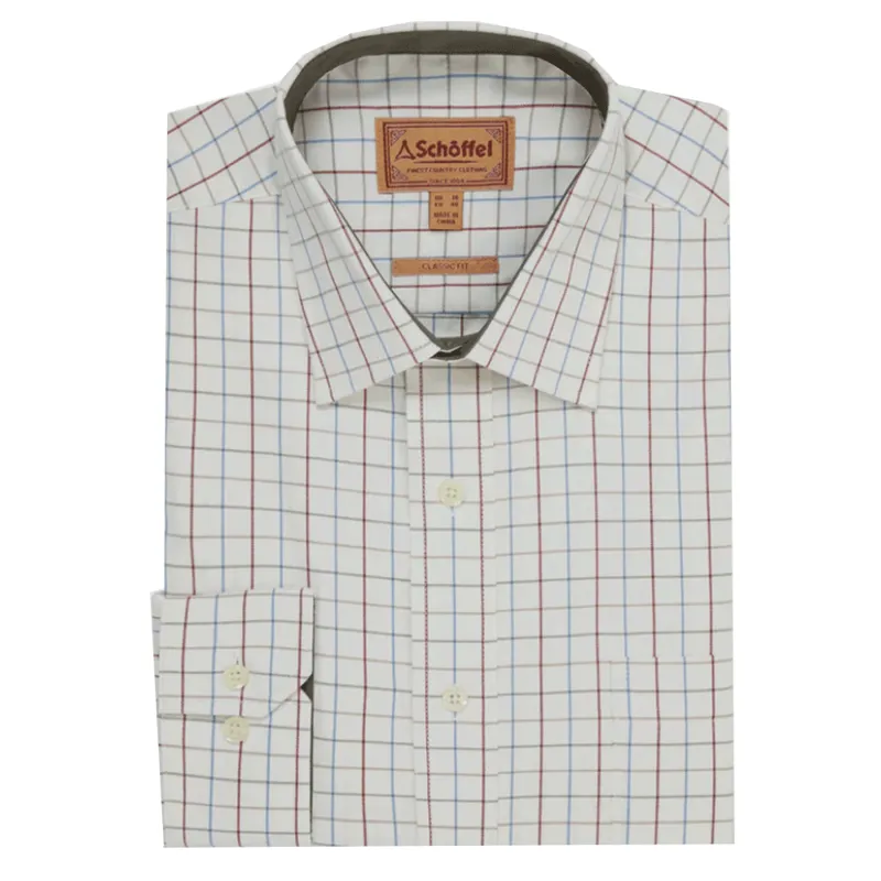 Schoffel Burnham Tattersall Classic Check Shirt Moss