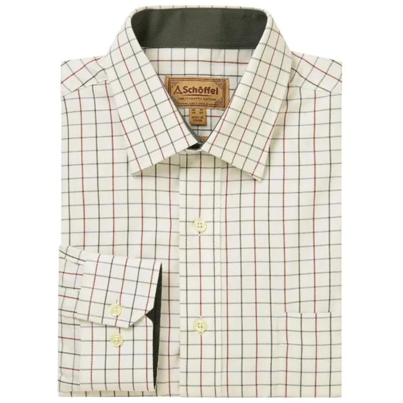 Schoffel Burnham Tattersall Classic Shirt Woodland 