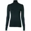 Holland Cooper Buttoned Knit Roll Neck Deep Emerald