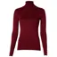 Holland Cooper Buttoned Knit Roll Neck Wine