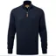 Schoffel Calton Cotton Cashmere Quarter Zip Jumper Navy
