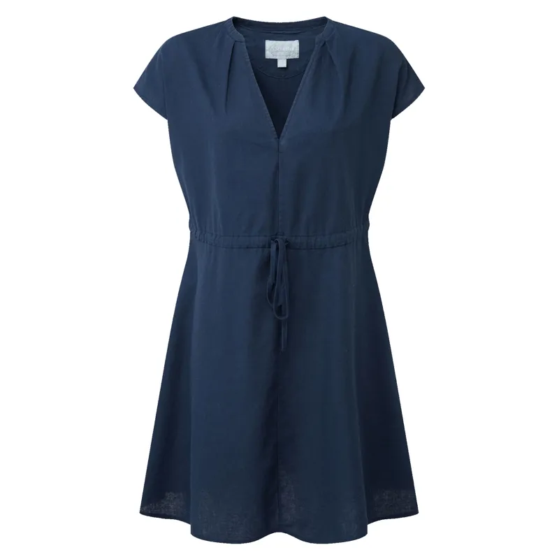 Schoffel Camelia Linen Dress Dark Blueberry
