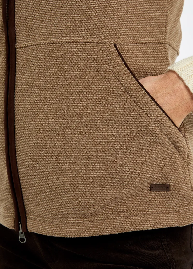 Dubarry Carbury Fleece Gilet in Elk-3