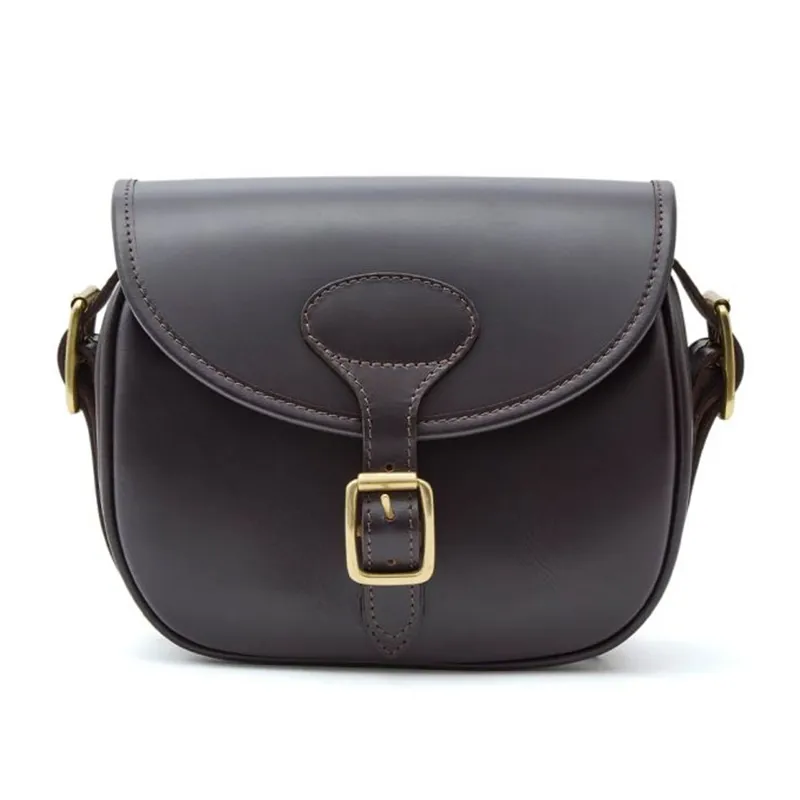 Chatham Premium Leather Cartridge Bag Dark Brown