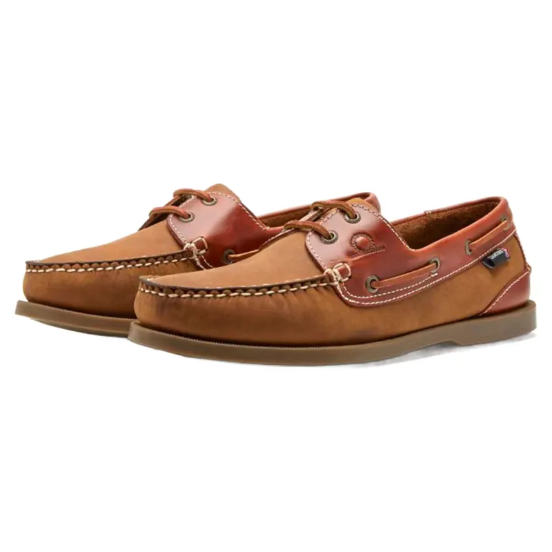 Chatham Bermuda II G2 - Men's Leather Boat Shoes Walnut/Seahorse