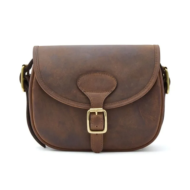 Chatham Premium Leather Cartridge Bag Brown
