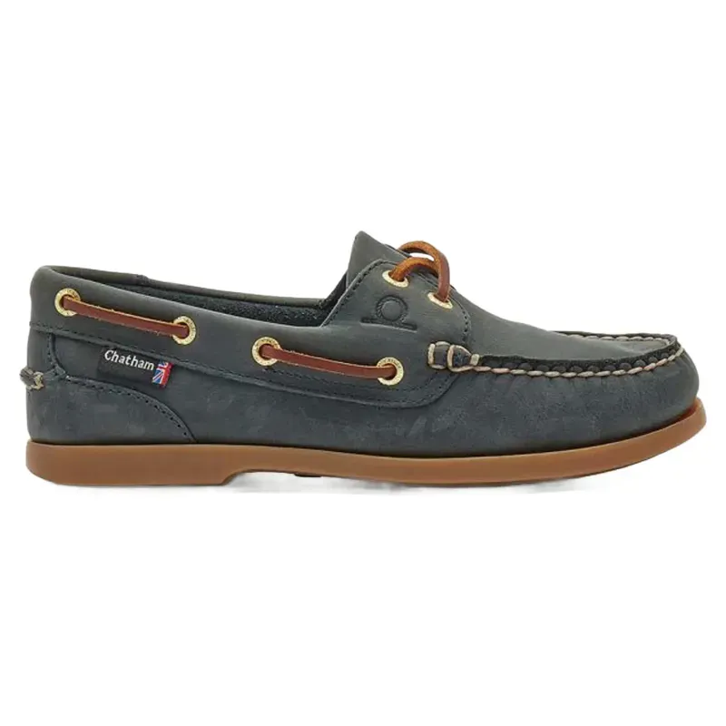 Chatham Deck Lady II G2 Premium Leather Boat Shoes Blue-4