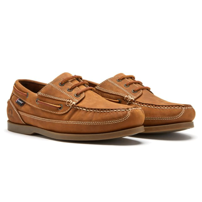 Chatham Rockwell II G2 - Men's Leather Wide Fit Boat Shoes Walnut