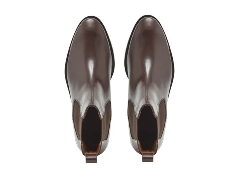 Chatham Footwear Allerton Premium Leather Chelsea Boots in Dark Brown-3