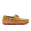 Chatham Footwear Pippa Lady II G2 Leather Deck Shoe in Tan/Pink