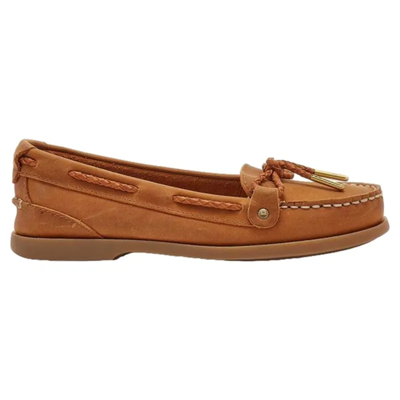 Chatham Footwear Rota G2 Lady Nubuck Slip-On Boat Shoe in Walnut