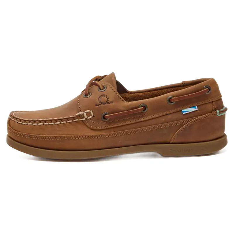 Chatham Kayak Lady G2 - Premium Leather Wide-Fit Boat Shoes Walnut-3