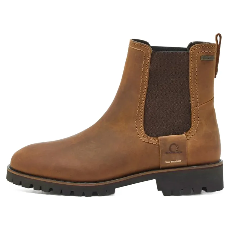 Chatham Olympia II - Ladies Premium Leather Waterproof Chelsea Boots Walnut-4
