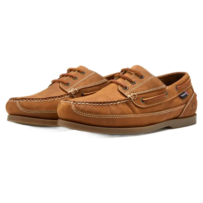 Chatham Rockwell II G2 - Men's Leather Wide Fit Boat Shoes Walnut-5