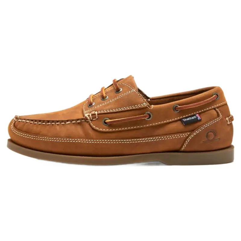 Chatham Rockwell II G2 - Men's Leather Wide Fit Boat Shoes Walnut-4