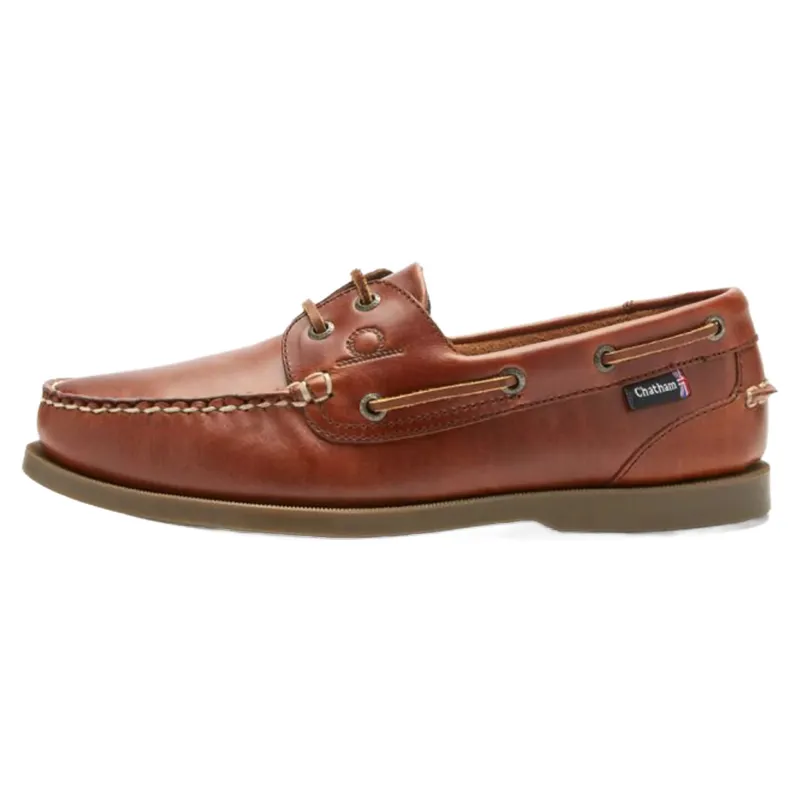 Chatham The Deck II G2 Men's Premium Leather Deck Shoes Chestnut-3