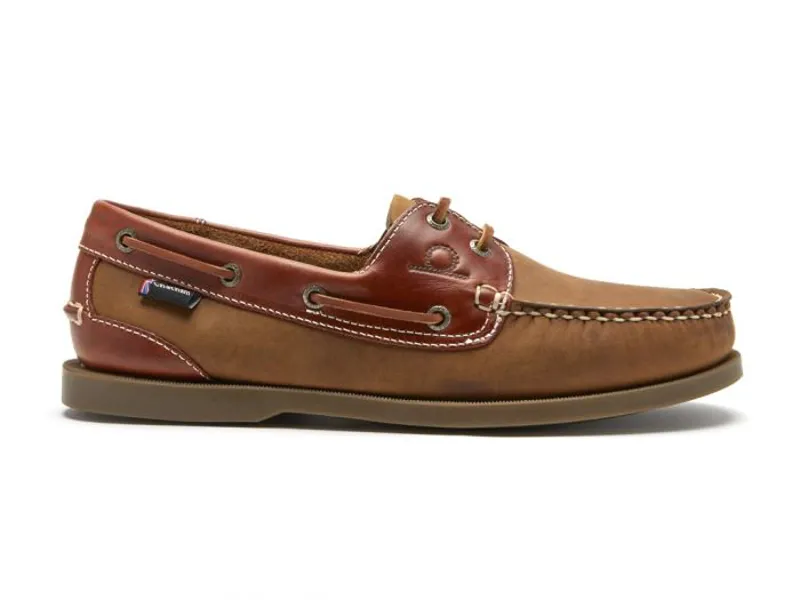 Chatham Bermuda II G2 - Men's Leather Boat Shoes Walnut/Seahorse