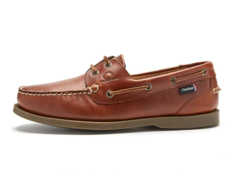 Chatham The Deck II G2 Men's Premium Leather Deck Shoes Chestnut-2