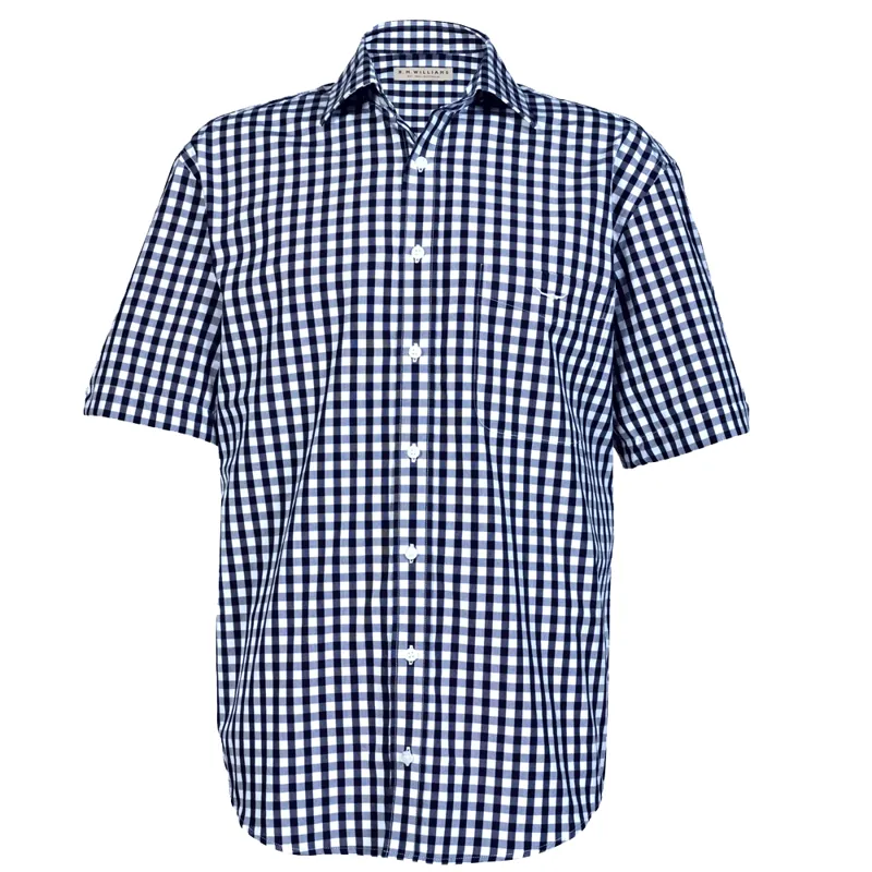 RM Williams Hervey Shirt Navy White