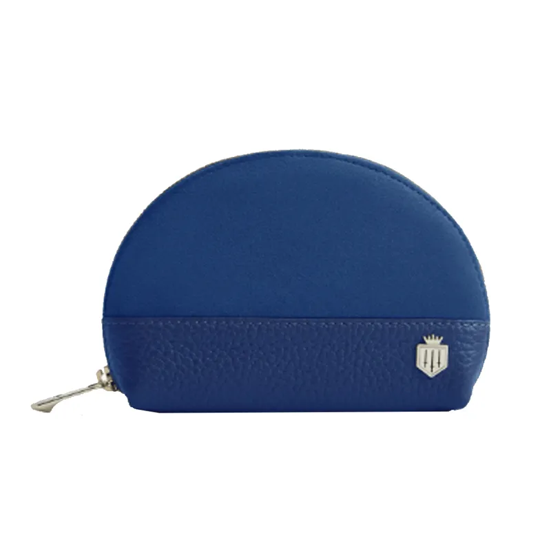 Fairfax and Favor Chiltern Coin Purse Porto Blue Suede