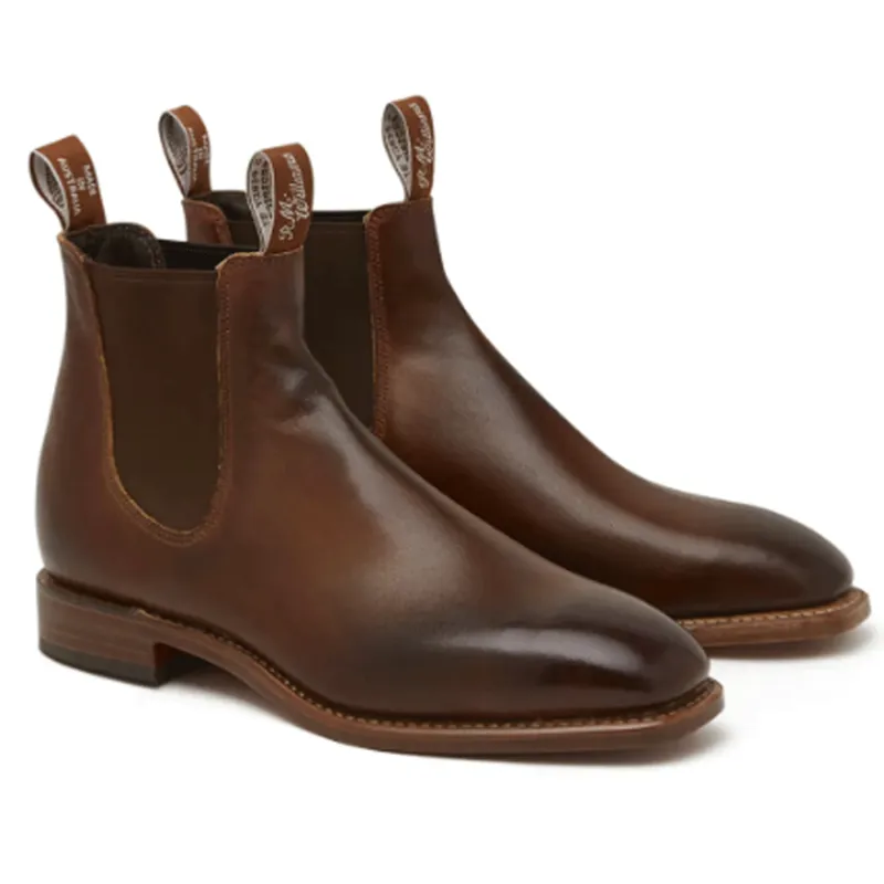 RM Williams Burnished Chinchilla Boots Bordeaux