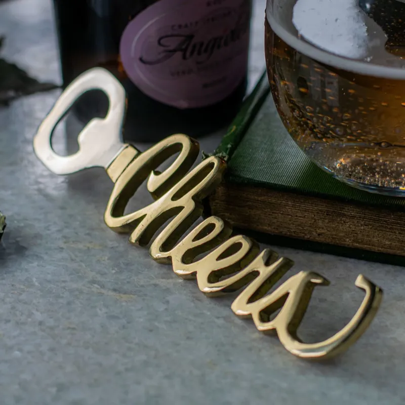 Culinary Concepts Cheers Golden Bottle Opener-1