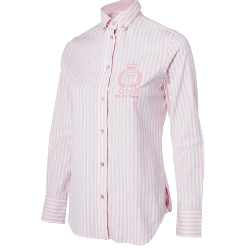Holland Cooper Classic Button Down Shirt Pink Stripe