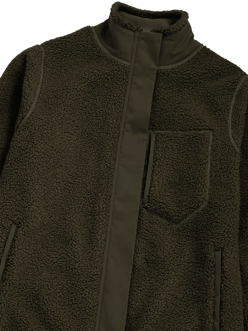 Fairfax and Favor Agnes Fleece Jacket in Khaki-2